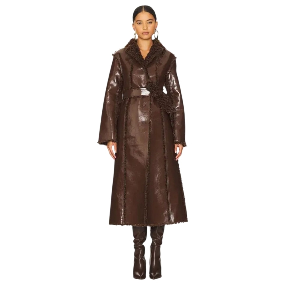 $1198 CULT GAIA Reversible Tili Coat XS - Picture 4 of 14